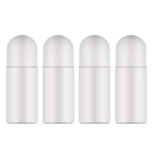 4 Stück Deoroller von - Nachfüllbare 50ml Roll-On Flaschen für Ätherische Öle & Parfüm, Ideal für Hautpflege