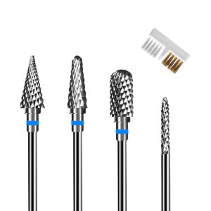 4 Stück Nagelfräser Aufsätze für Gelnägel & Acrylnägel - Universal |35 mm Zubehör für perfekte Maniküre