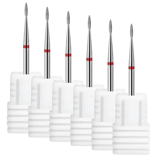 Diamant Nagelfräser Bits Set – 6 Stück Profi Aufsätze für optimale Maniküre & Pediküre!