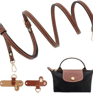 LuxStellar Schulterriemen für Longchamp Taschen – Verstellbarer, eleganter Leder-Taschengurt – Ideal für Mini Taschen un